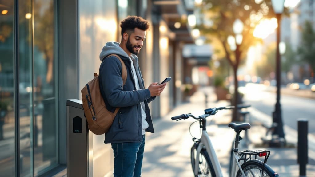 Urban cycling in the city
